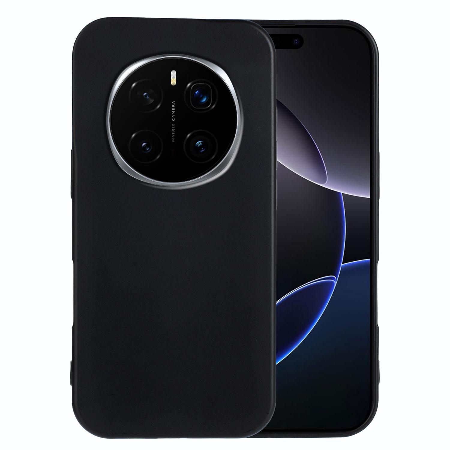 

For Honor Magic7 Pro 5G TPU Case Soft Matte Anti-fingerprint Phone Back Cover Black