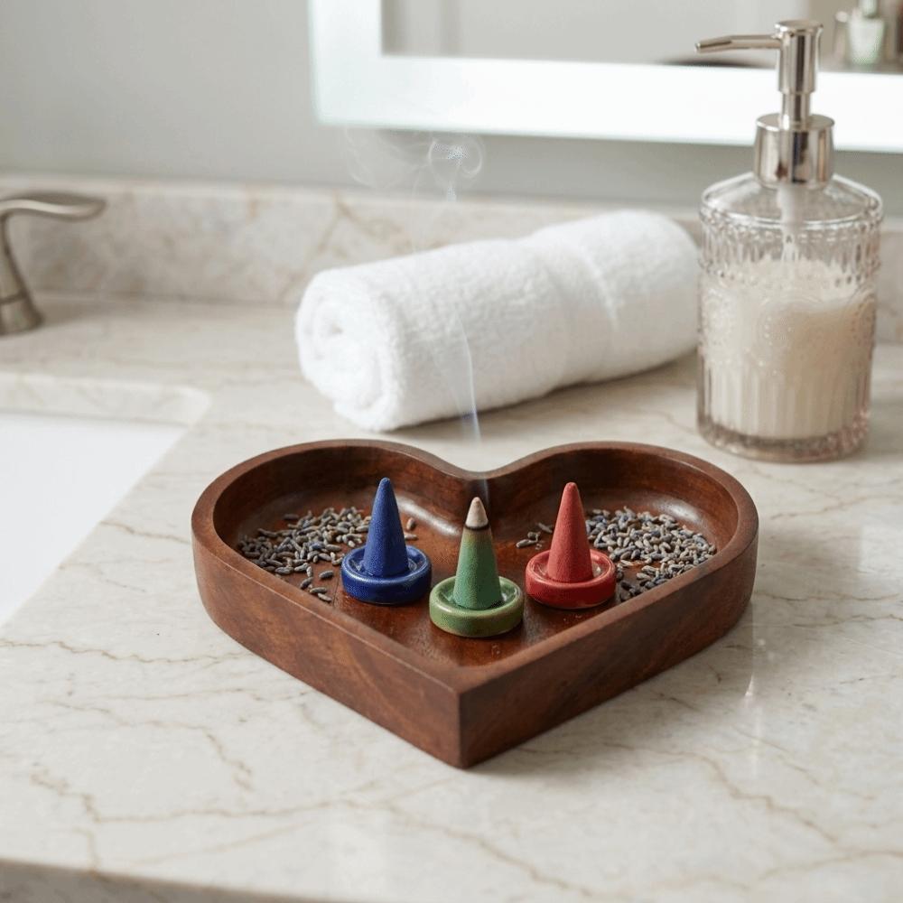 Smooth Serving Platter Heart Outline Decorative Plate Sturdy Snack Storage Tray Dessert Display