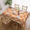 Yellow Ginkgo Leafs Pattern Custom Rectangular Tablecloth Waterproof Table Cover for Dining Events Table Cloth