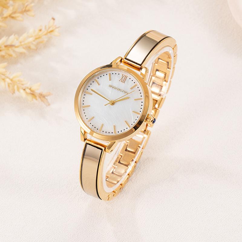 High-End Women'S Bracelet Watch Fashion Light Luxury Bracelet Type Exquisite Waterproof Steel Belt Quartz Watch