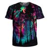 Men's 3D printed mushroom short sleeved T-shirt with magic mushroom print pattern plus size street men's T-shirt