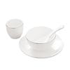 Xidien Chinese Ceramic Gold-Rimmed Dinnerware Set