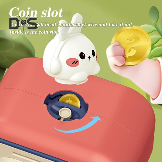 Kids Piggy Bank Toy Electronic Cash Coin Money Saving Box Fingerprint Unlock ATM Style Large Capacity Fun Money Box for Boys Girls 6-12