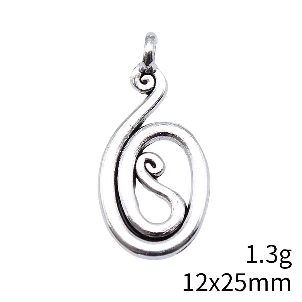 Mother's Day Charms For Bags Wave Water Drop Swirl Charms Pendant Audience Bag Pendant