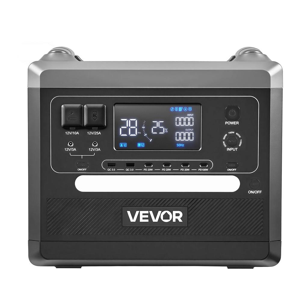 Portable Power Station, 2400W 2160Wh Power Station Solar Generator with 10 Output Ports & Adjustable Input Power, Expandable LiFePO4 Battery Backup
