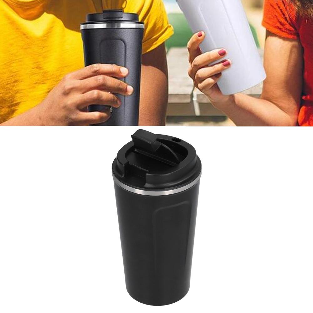 Reusable Double Wall Coffee Cup Stainless Steel Leak Proof Vacuum Cup Portable Coffee Mug Hot Drinks