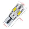 10pcs LED Interior Xenon White Blue Yellow Lamps CANBUS 6SMD 5630 Lens Projector Solid Aluminum Bulbs Side Marker Parking Light
