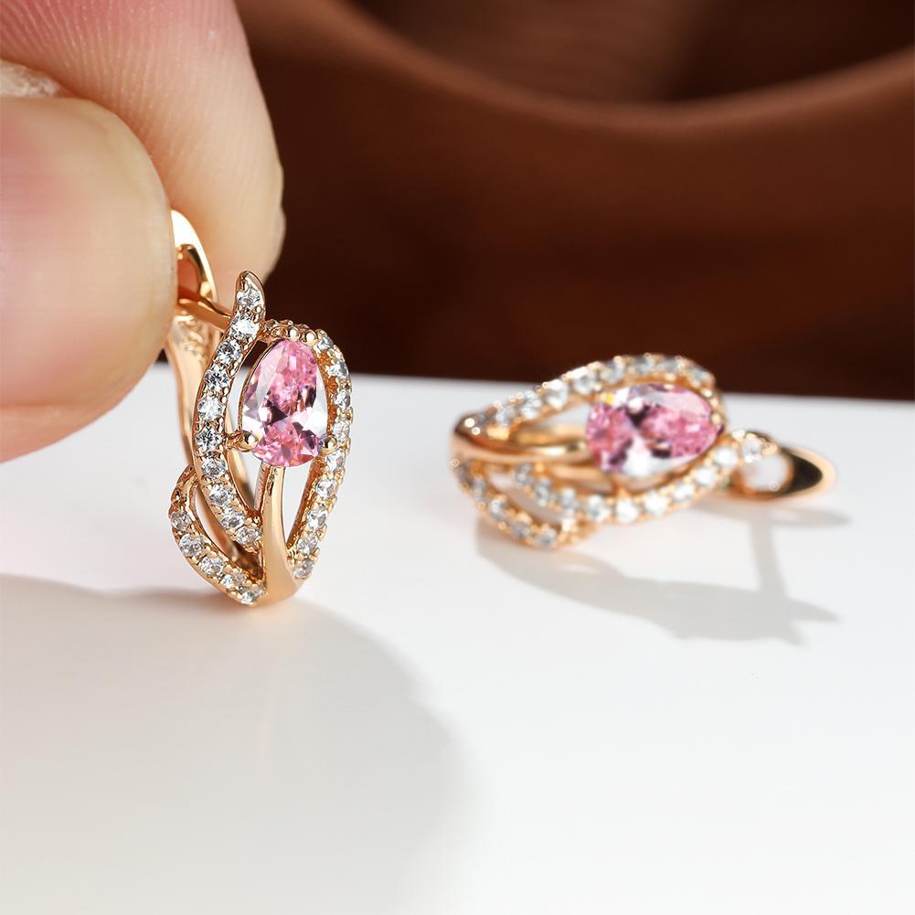 Orecchini Pendenti Donna In Argento 925 Con Cristalli - Design A Ruota, Lunghi 27mm, Con Scatola Regalo