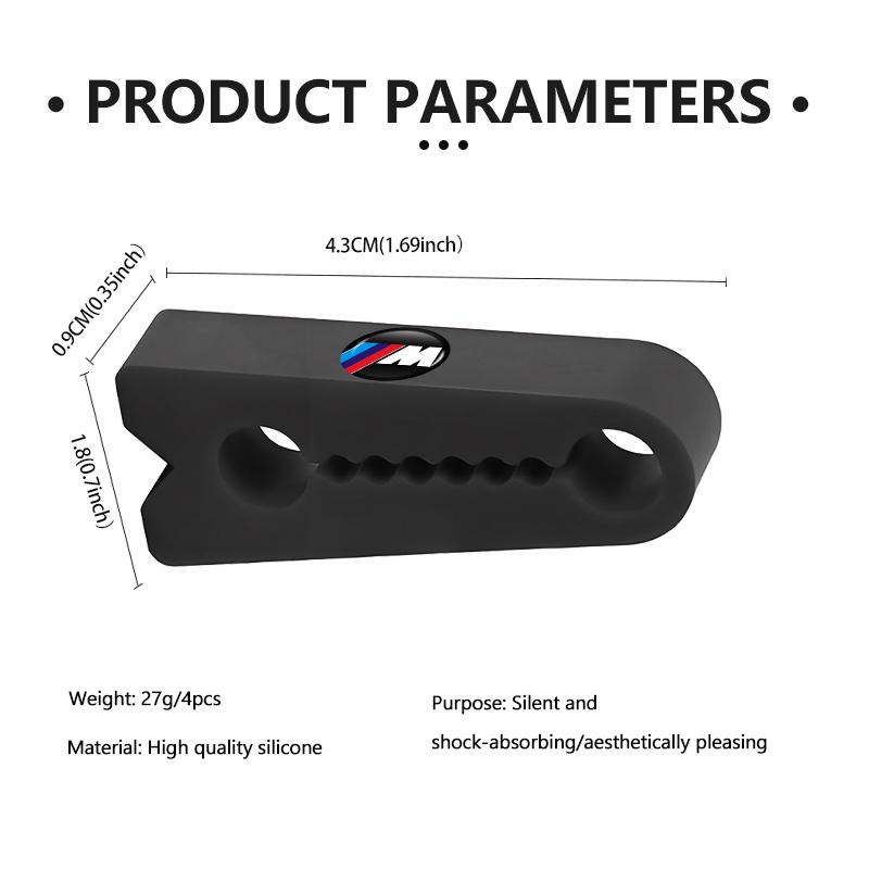 BBKP7 Silicone Car Door Lock Buckle Protection Cover Shock Absorbing Pad For BMW M 1 3 4 5 6 7 Series X1 X3 X4 X5 G20 G38 F48 E36 E39