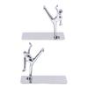 2Pcs Metal Book Ends Unique Men Design Simple Fashionable Decorative Bookends for Home Office Bar