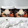 Pastel Pumpkin Bedding - Spooky Pastel Halloween by Patricia_lima - Spooky Ghosts Cotton Sateen Duvet Cover Or Pillow Shams by S