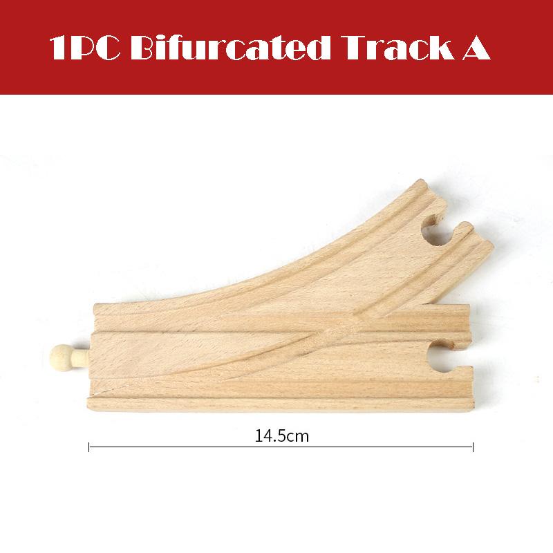 All Kinds Wooden Track Railway Toys Beech Wooden Train Track Accessories Fit for Brand Tracks Educational Toys for Children
