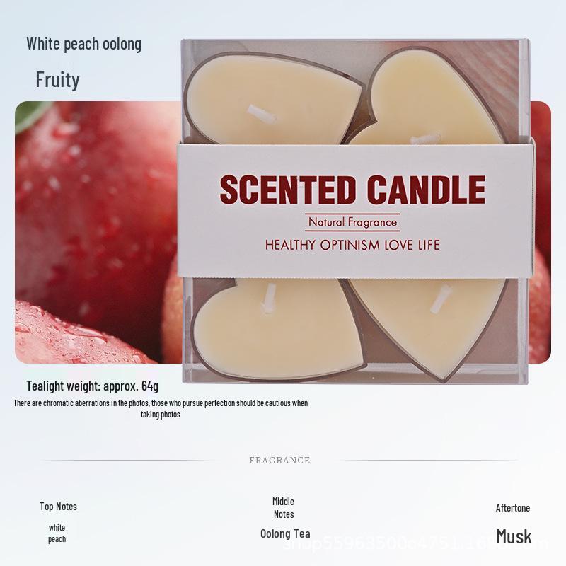 Heart-shaped Scented Soy Wax Tea Lights - Smoke-free Aromatic Candles for Proposals, Gifts, and Birthdays 1pc Random Heart-shaped Candle