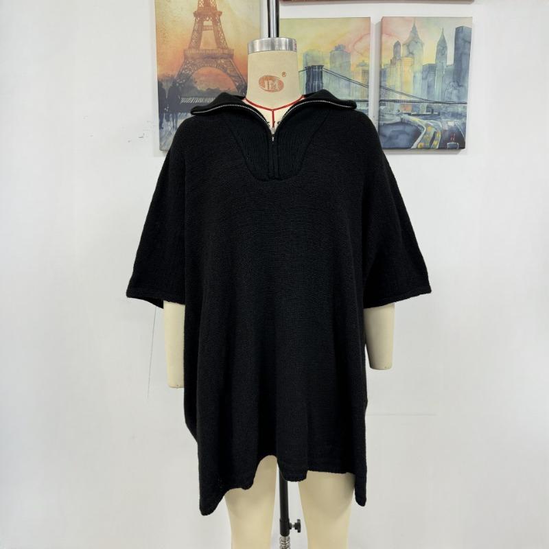 IHUASU Женская осенне-зимняя мода средней длины вязаный свитер с длинным рукавом — фото 12