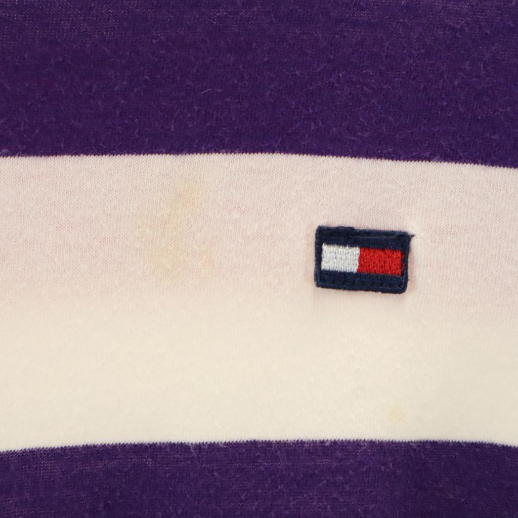 TOMMY HILFIGER Old Peruvian Border Pattern Short sleeve V neck Polo shirt Men's Used