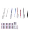 100Pcs Heat Erase Pens Erasable Smoother Writing Various Colors Fabric Marking Pens with 10 Pen