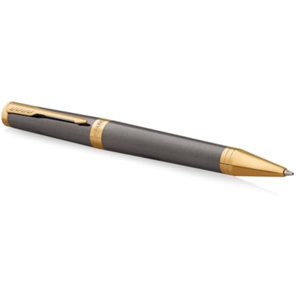 PARKER Parker Ballpoint Pen, Ingenuity Gray GT, Medium, Oil-based, Gift Box, Gift Present, Luxury...