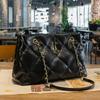 Famous Brand Handbag, Women's New Fashionable Small Fragrance Style Diamond Grid Chain Bag, Single Shoulder Crossbody Tote Bag