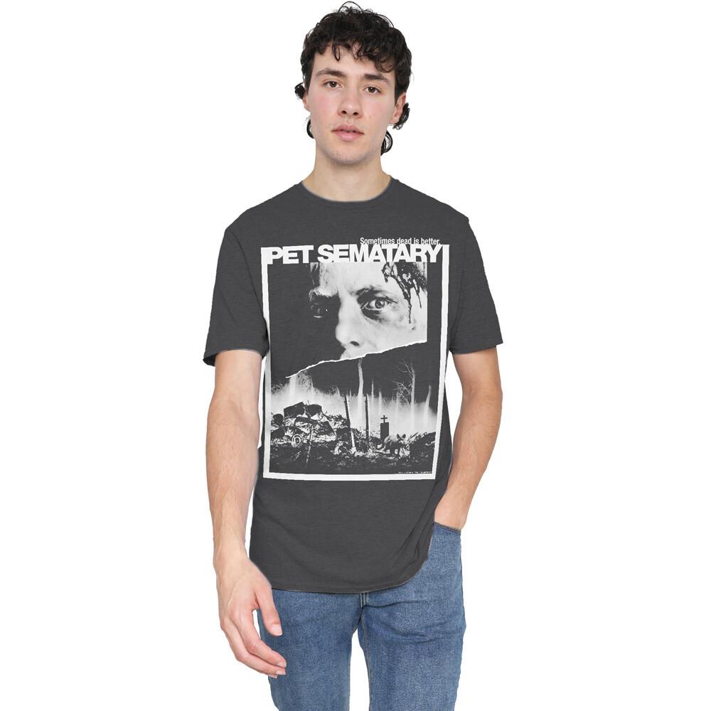 Pet Sematary Poster Art T-Shirt S-2XL Charcoal S