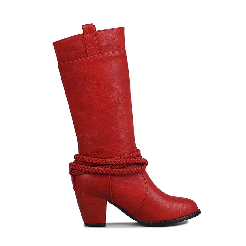 Mode Übergröße Damen Coole Motorradstiefel Mode Klobige Absätze Slipper Herbst Winter Schuhe Halblange Stiefel 889