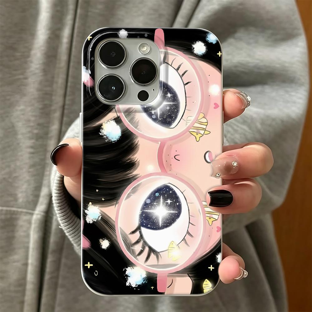 Phone Case For Iphone 17 Air 11 Pro Max 13 15 Plus 12 14 16 Absorbent Heavy Duty Anti Break Little Girl With Shining Eyes Cover