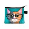 Cute Cartoon Cat Card Holder Coin Purse Change Purses Small Wallets Women Clutch Zipper Coins Bag Pouch Cat Kids Mini Wallet