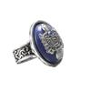 Bohemian Punk Vampire Diaries Lapis Lazuli Carved Alloy Ring