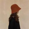 WTEMPO Spring Fall Winter Knitted Bucket Hats Women Solid Color Casual Woolen Hats Versatile Shopping Travel Hats