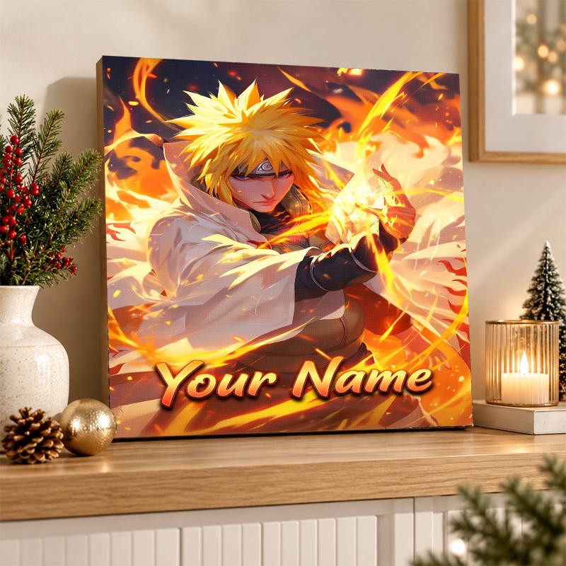 Minato Namikaze Custom Name Diamond Painting Personalized 5D Full Drill DIY Diamond Art Home Decor