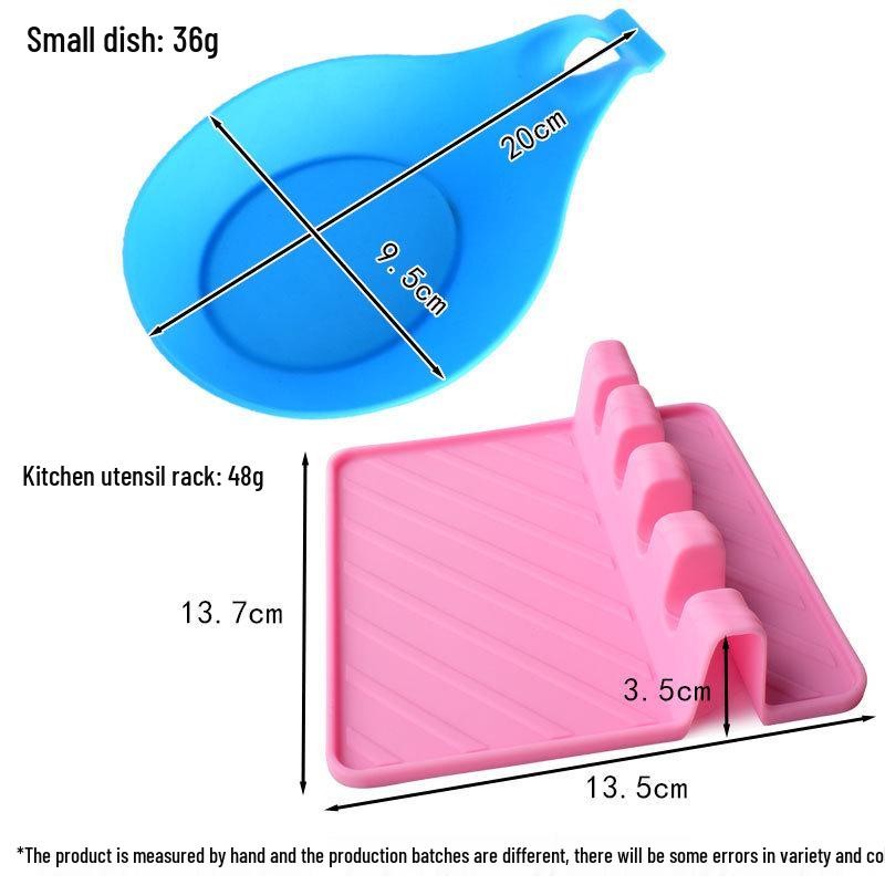 Tianlin Silicone Spoon Rest & Tableware Mat – Heat-Resistant Rack & Storage Organizer