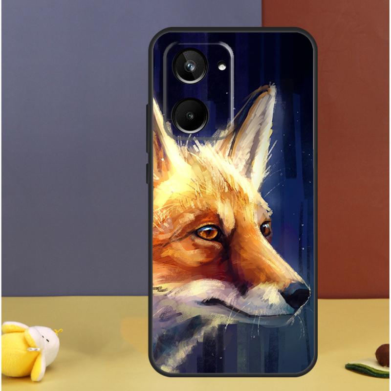 

Watercolor Painting The Fox For Realme C71 C75 C55 C53 C67 C61 C33 C63 C51 C65 15 GT7 Pro 10 11 12 13 14 Pro Plus Case Realme 10 Pro Plus