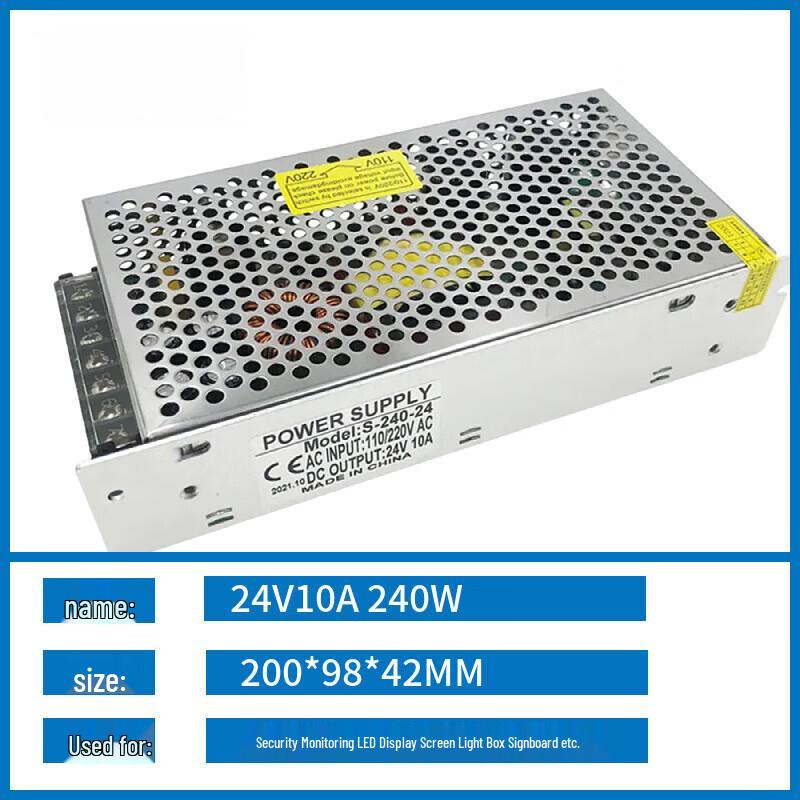 

Zhuochi 24V 10A 240W DC Switching Power Supply CN plug (adapter included)
