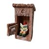 Resin Garden Gnome Statue - Funny Gnome Reading Newspaper in Restroom - Outdoor Yard Decoration