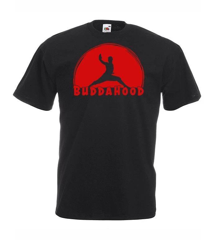 Mens Shaolin Buddha Mahayana Chan Buddhism Culture Unisex Black 100% Cotton T-shirt Mens Tees Top S