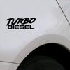Bilkaross TURBO DIESEL Styling Klistermärke Bilfönster Dekorativ Dekal Bilspegel Emblem Klistermärke Auto Exteriörtillbehör