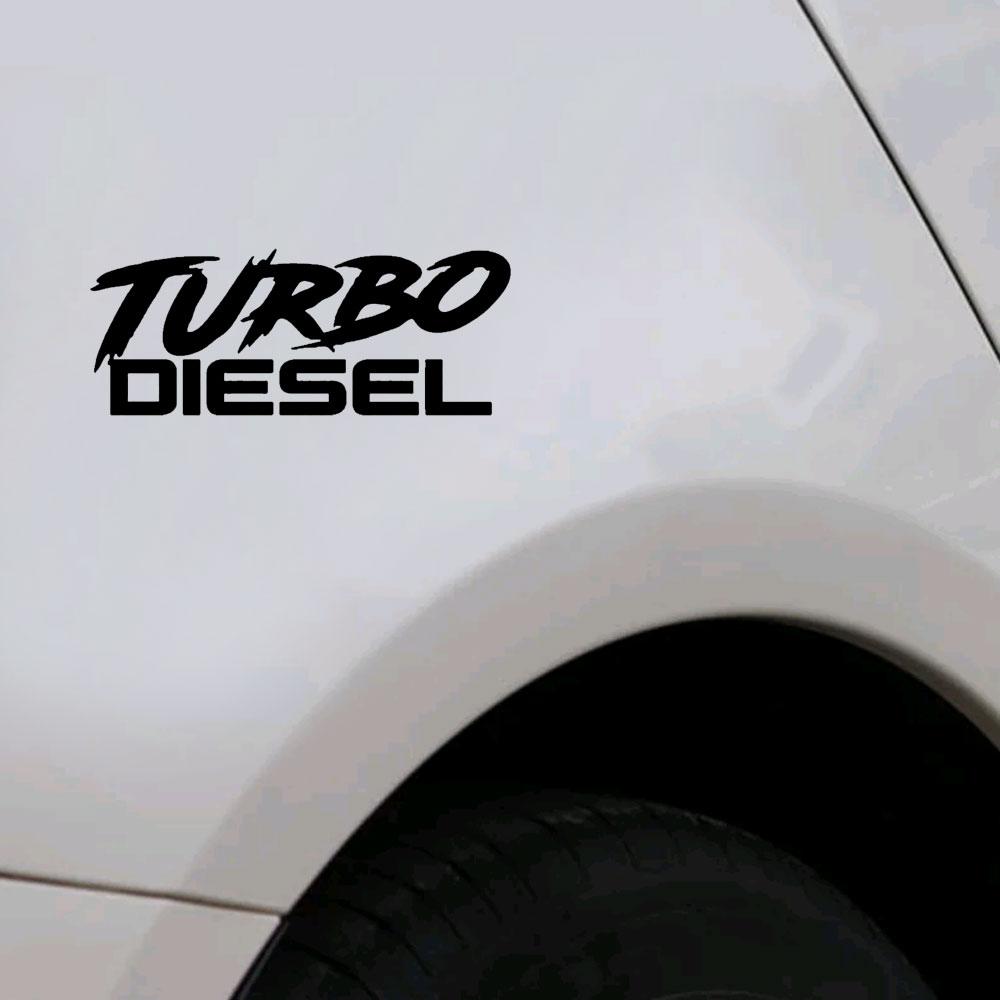 Bilkaross TURBO DIESEL Styling Klistermärke Bilfönster Dekorativ Dekal Bilspegel Emblem Klistermärke Auto Exteriörtillbehör