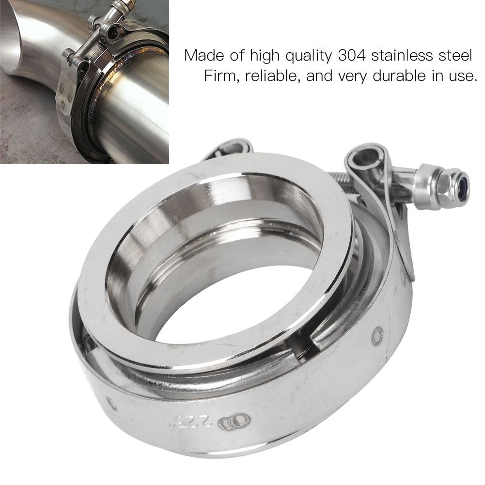 Stainless Steel V Band Clamp with Flange for Auto Exhaust Pipe(2.25inch57mm )