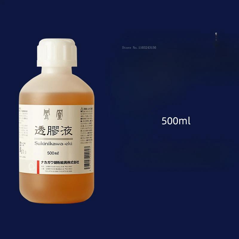 500ml Japanese Transparent Alum Water/glue Liquid Art Painting Water Chinese Painting Special Effect Anti-penetration Watercolor