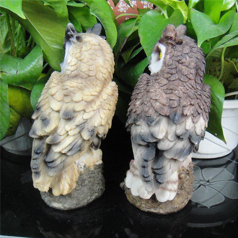 Owl Shape Statues Animal Birds Art Sculpture Resin Art&Craft Home Office Desktop Decoration