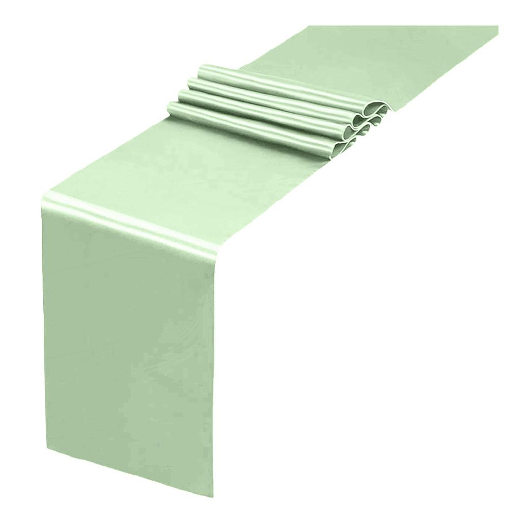 Bordslöpare i satin 108 x 12 tum Skrynkelfri bordslöpare Enfärgad bordslöpare för Bröllop Födelsedagsfester Banketter Matsalsbordsdekor