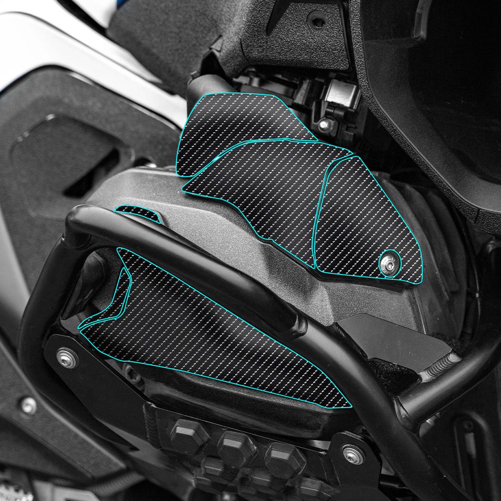 For 2025 BMW R 1300 GS ADV Thick Armor Film Tank Pad Full Body Decal Set - Anti-Scratch Shockproof Styling Motorcycle Accessorie