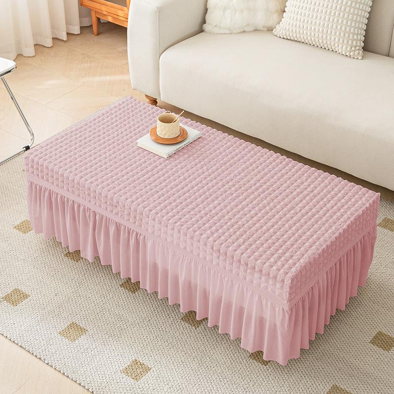 Tablecloth Coffee Table Set Seersucker Stretch Table Cover Full Cover Table Cover Lace Lace Table Cover