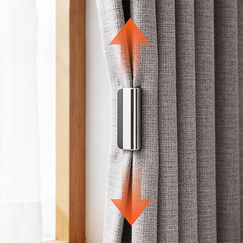 10 Piezas Clips Magnéticos Fuertes para Cortinas Clips de Cierre Blackout Sin Clavos Mantienen la Cortina Cerrada Previenen Fugas de Luz Para Dormitorio