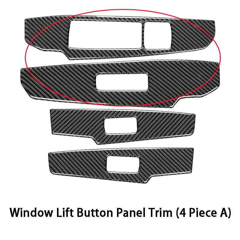 Carbon Fiber Water Cup Gear Steering Wheel Full Kit Interior Trim Sticker Decoration Style Car Accessories For Lexus IS250