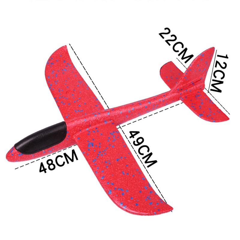 48CM DIY Hand Throw Flying Glider Planes Toys For Children Foam Aeroplane Model Party Game