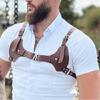 Adjustable Straps Clubwear Self Bondage Costumes Men Leather Body Chest Harness