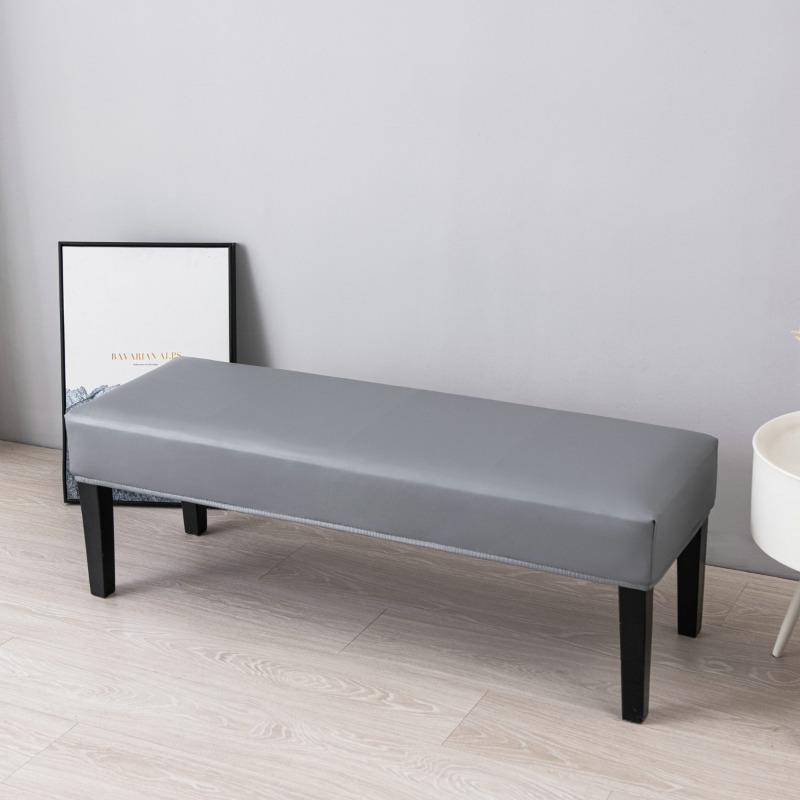 Coprisedia da Pianoforte Jacquard Impermeabile Copribanchi da Pranzo Jacquard Elasticizzato Coprisedile Rettangolare Monocolore per Sgabello