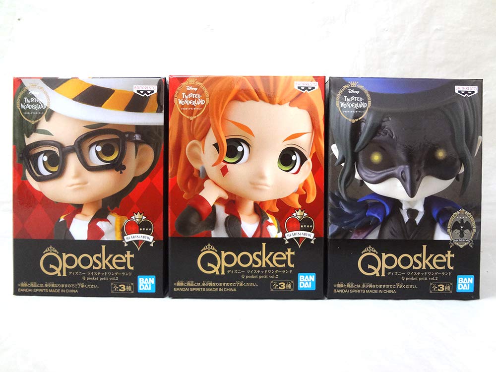 Disney Q posket petit Set of 3 Twisted-Wonderland Vol.2
