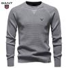 2025 Autumn and Winter Embroidery New Round Neck Fashionable Solid Color Sweater Men's High-quality Business Casual Knitted Men's Sweater