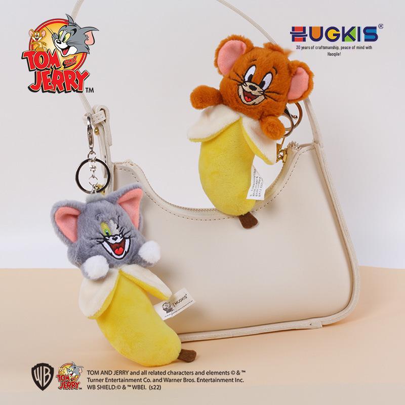 Tom & Jerry Bananenpuppe Plüschanhänger - Kater Tom Anhänger Rucksackzubehör